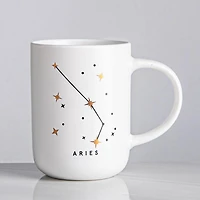 KSP Zodiac 'Aries' Porcelain Mug (White)