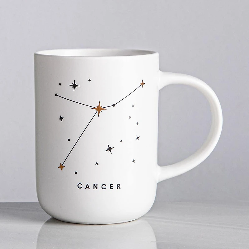 KSP Zodiac 'Cancer' Porcelain Mug (White)