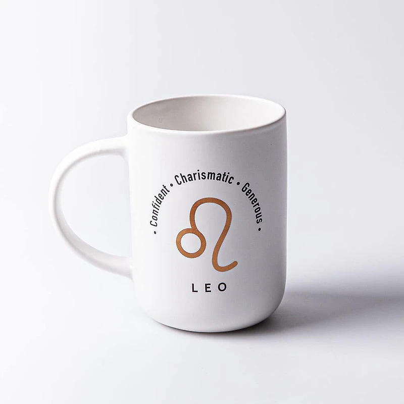 KSP Zodiac 'Leo' Porcelain Mug (White)