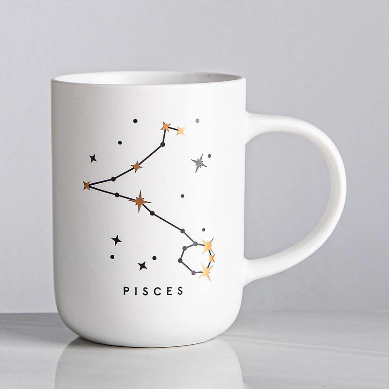 KSP Zodiac 'Pisces' Porcelain Mug (White)