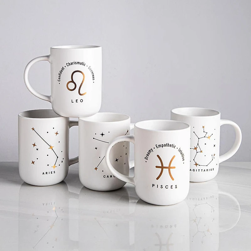 KSP Zodiac 'Pisces' Porcelain Mug (White)