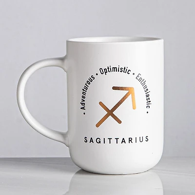 KSP Zodiac 'Sagittarius' Porcelain Mug (White)