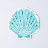 Harman 3-Ply 'Seashell' Shaped Paper Napkin - Set of 20 (Aqua)