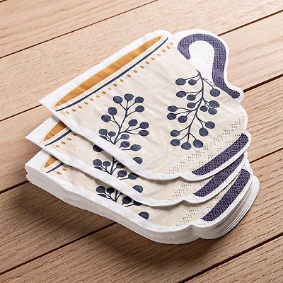 Harman 3-Ply 'Teacup' Shaped Paper Napkin - Set of 20
