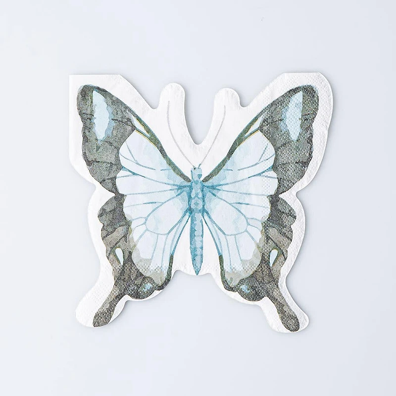 Harman 3-Ply 'Butterfly' Paper Napkin Shaped - Set of 20