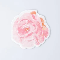 Harman 3-Ply 'Peony' Paper Napkin Shaped - Set of 20 (Pink)