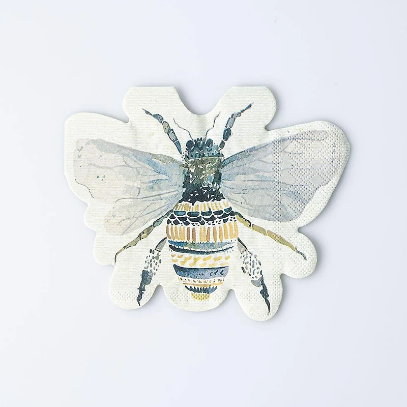 Harman 3-Ply 'Bee' Paper Napkin Shaped - Set of 20