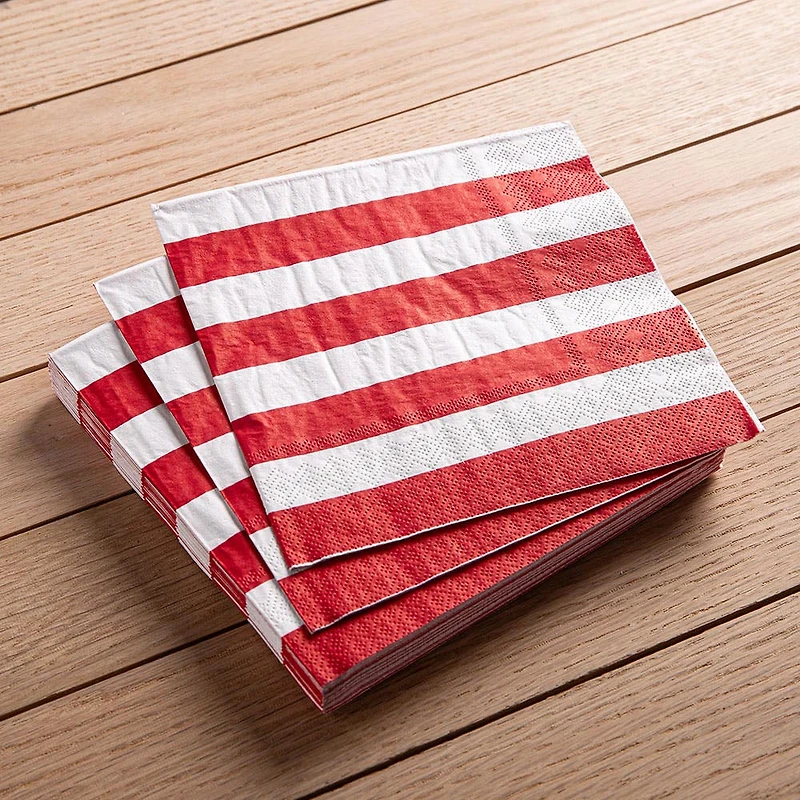 Harman 3-Ply 'Cabana' Paper Napkin - Set of 20 (Red)