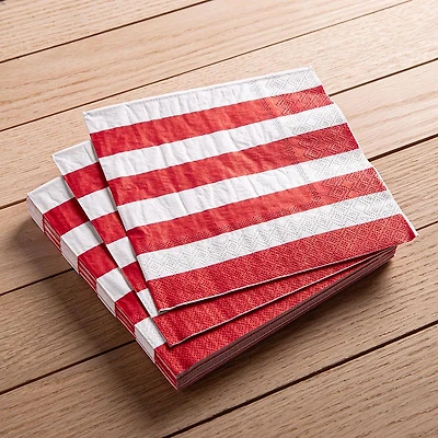 Harman 3-Ply 'Cabana' Paper Napkin - Set of 20 (Red)
