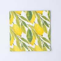 Harman 3-Ply 'Lemon Print' Paper Napkin - Set of 20 (Yellow)