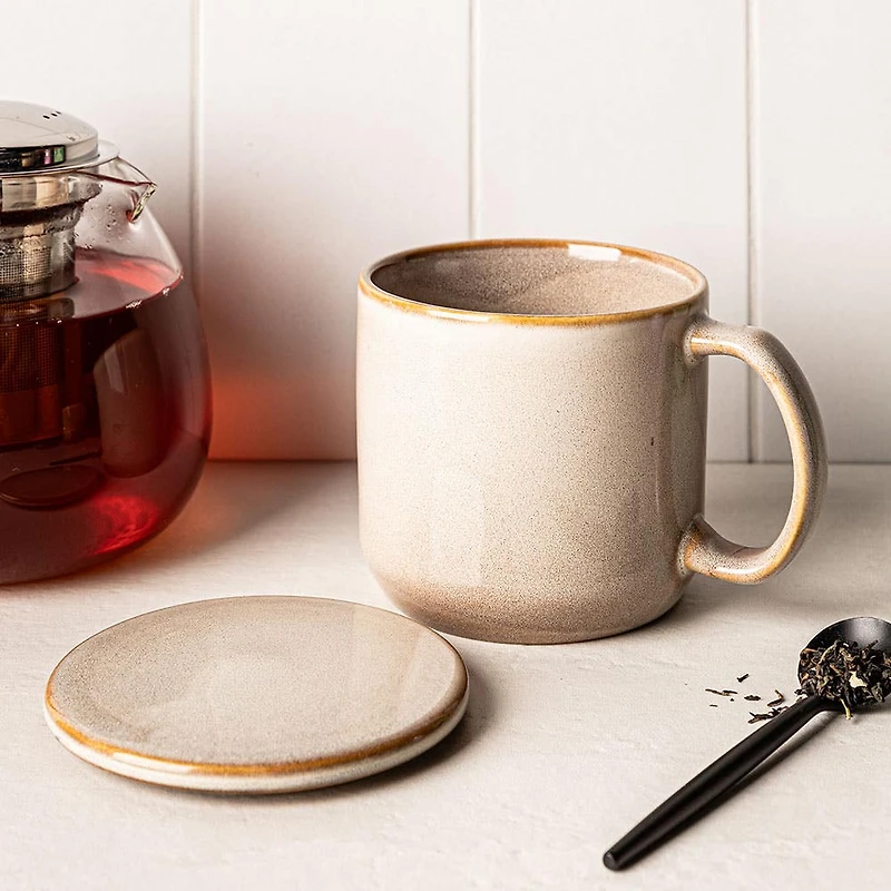 KSP Cabin Reactive Mug with Lid 475ml/16oz. (Off White)