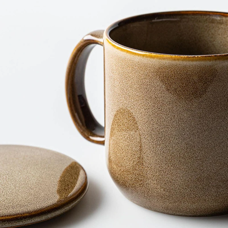 KSP Cabin Reactive Mug with Lid (Brown)