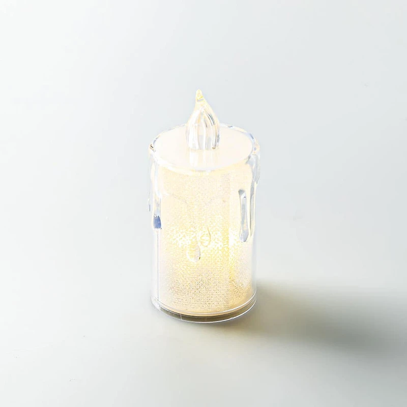 Harman Teardrop Transparent LED Candle Medium (Warm White)