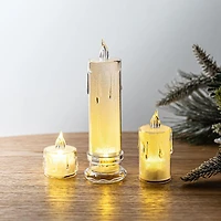 Harman Teardrop Transparent LED Candle Medium (Warm White)