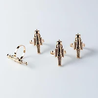 Harman Christmas 'Nutcracker' Napkin Ring - Set of 4 (Gold)