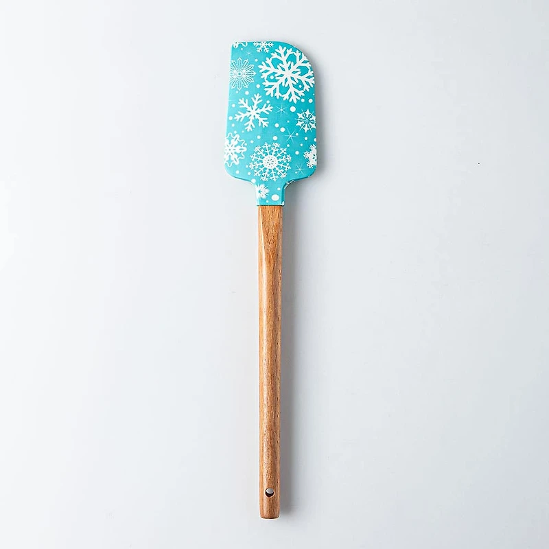 KSP Christmas Stir & Bake 'Snowflake' Spatula Silicone/Wood