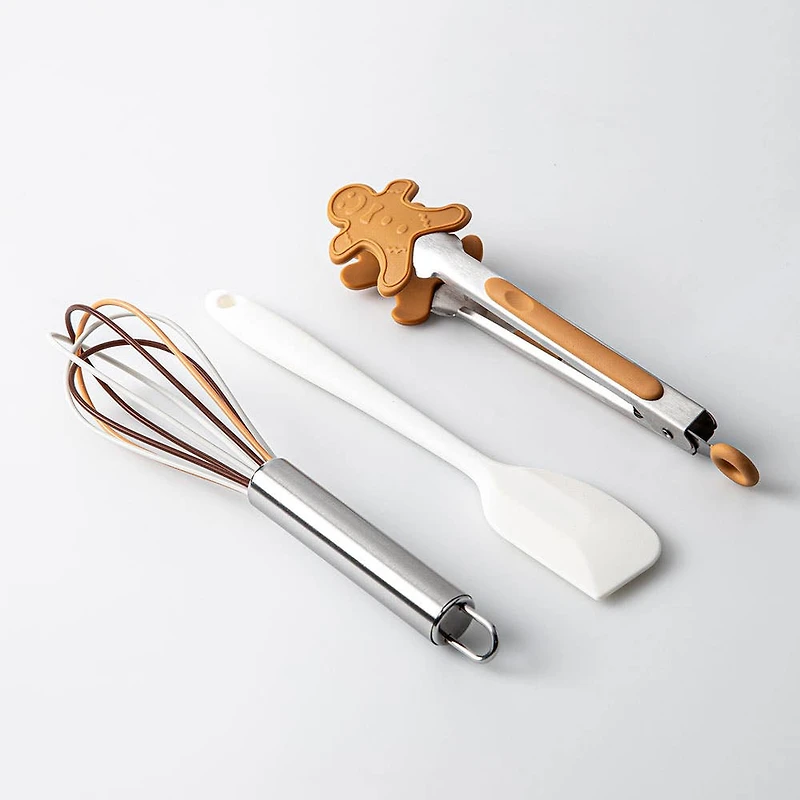 KSP Christmas Bake 'Gingerbread' Mini Utensils Set of 3