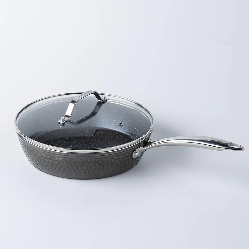 Granitestone Diamond Hammered Non-Stick Cookware Set of 10 (Charcoal)