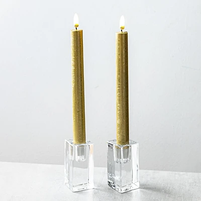 Harman One Touch LED Taper Candle - Set of 2 (Gold)