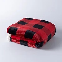 Harman Holiday Market 'Buffalo Check' Reversible Sherpa Throw
