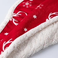 Harman Holiday Market 'Reindeer' Reversible Sherpa Throw (Red)