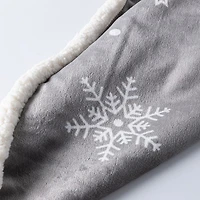 Harman Holiday Market 'Snowflake Stars' Reversible Sherpa Throw (Grey)