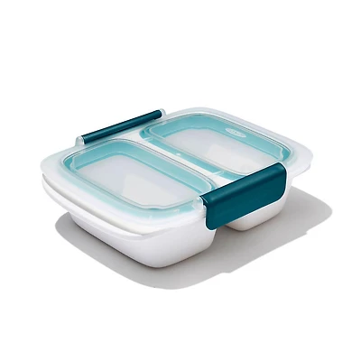 OXO Good Grips Prep & Go Divided Lunch Container with Lid (Green)
