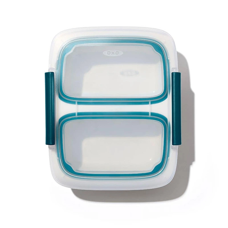 OXO Good Grips Prep & Go Divided Lunch Container with Lid (Green)