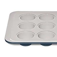 OXO Non-Stick Pro Ceramic Coated Muffin Pan (Blue/Grey)