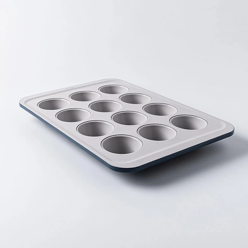 OXO Non-Stick Pro Ceramic Coated Muffin Pan (Blue/Grey)