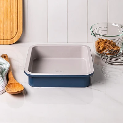 OXO Non-Stick Pro Ceramic Coated Square Cake Pan (Blue/Grey)