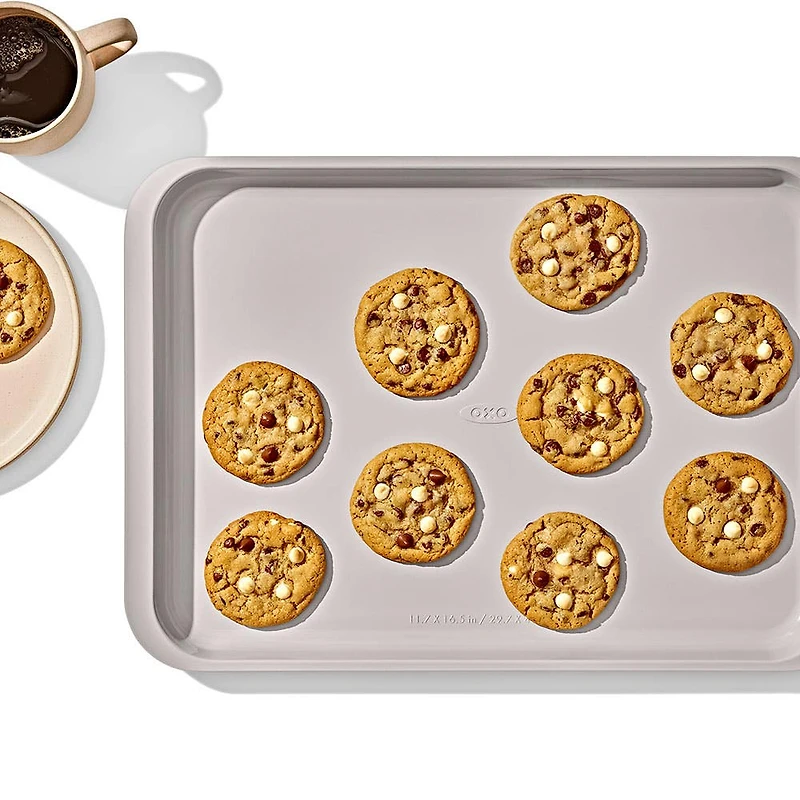 OXO Non-Stick Pro Ceramic Coated Cookie Sheet Large Bake Pan (Blue)