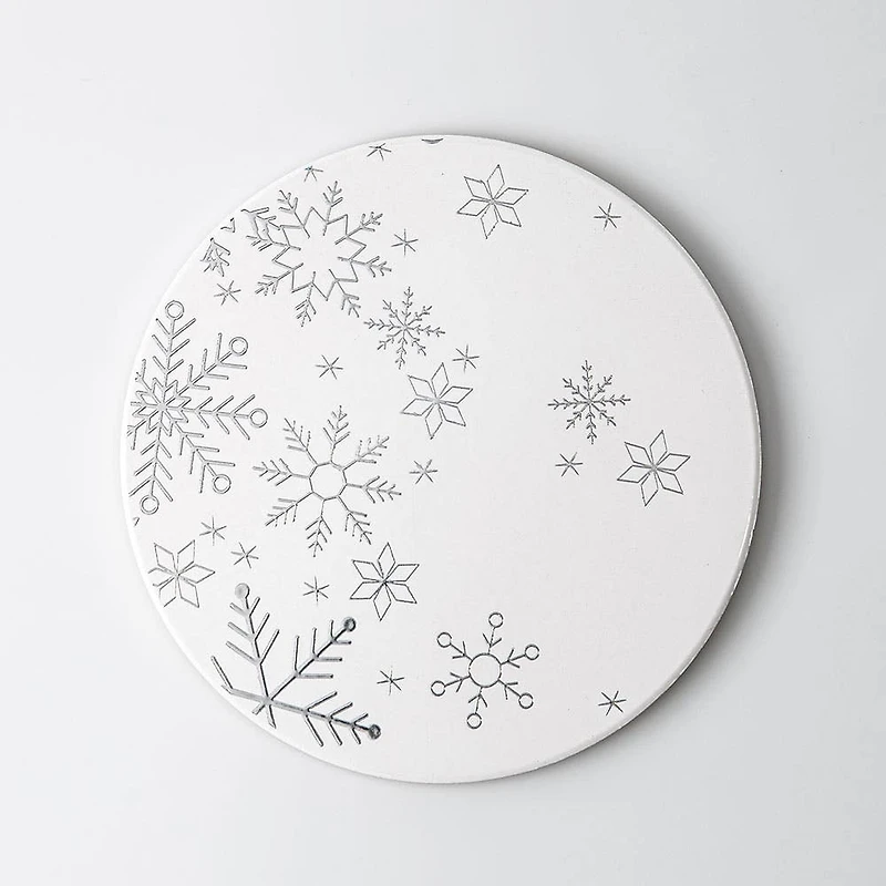 KSP Christmas Ceramica 'Snowflake' Printed Ceramic Trivet