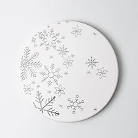 KSP Christmas Ceramica 'Snowflake' Printed Ceramic Trivet