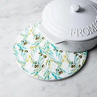 KSP Ceramica 'Olives' Printed Ceramic Trivet (Multi Colour)