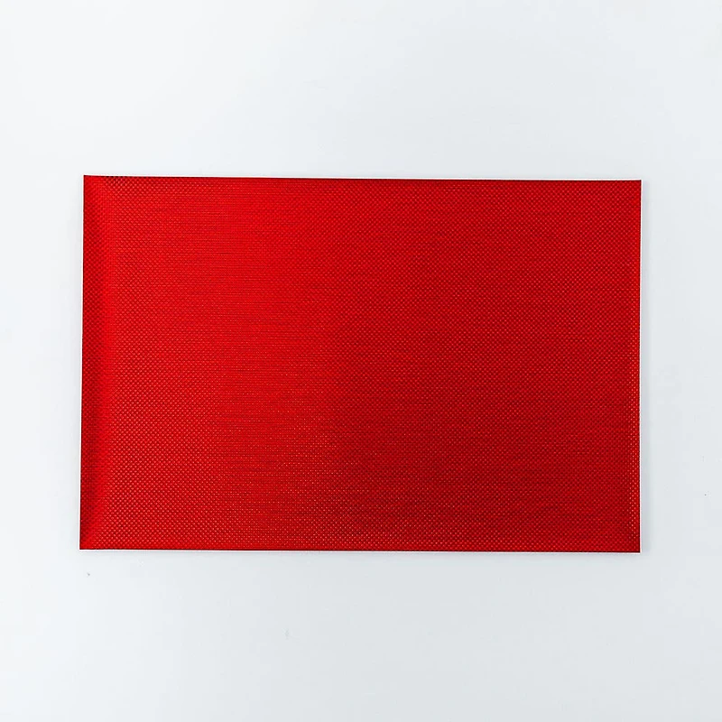 KSP Ritz Metallic 'Weave' PVC Placemat (Red)