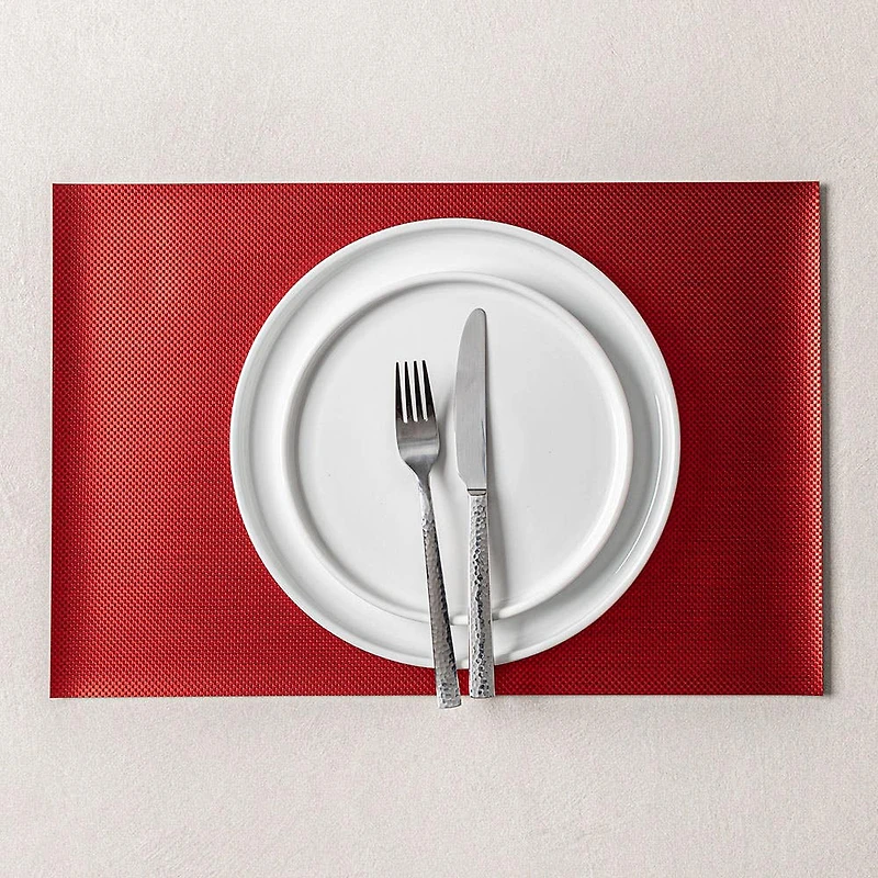 KSP Ritz Metallic 'Weave' PVC Placemat (Red)