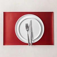 KSP Ritz Metallic 'Weave' PVC Placemat (Red)
