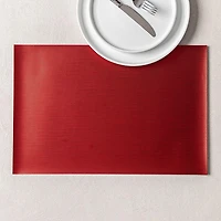 KSP Ritz Metallic 'Weave' PVC Placemat (Red)
