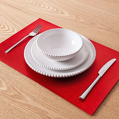 KSP Ritz Metallic 'Shimmer' PVC Placemat (Red)