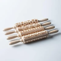 Koopman Christmas Cucina 'Christmas Shapes' Rolling Pin (Asstd.)