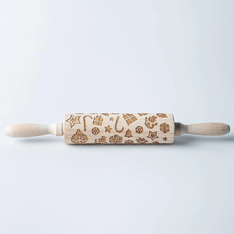 Koopman Christmas Cucina 'Christmas Shapes' Rolling Pin (Asstd.)