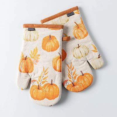 Harman Gourmet 'Pumpkin Patch' Cotton Oven Mitt - Set of 2