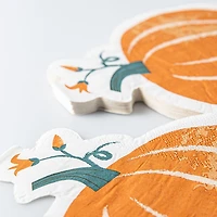 Harman 3-Ply 'Pumpkin' Paper Napkin Shaped - Set of 20