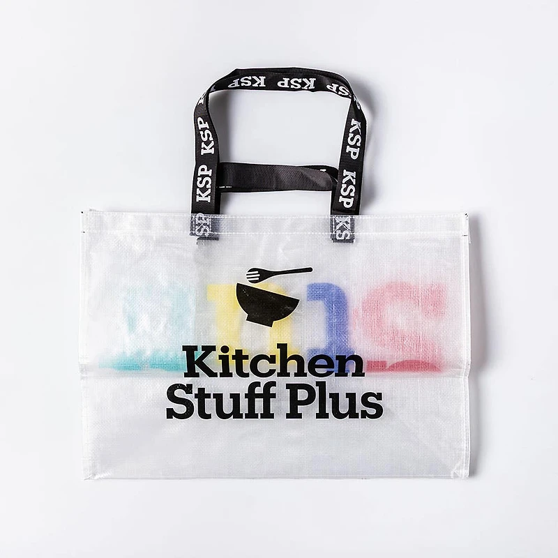 KSP Reusable Transparent 'Large' Shopping Bag (Clear)