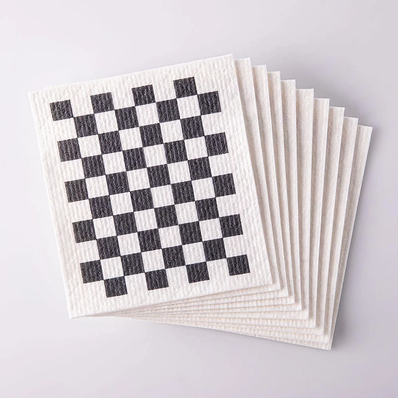 Harman 'Checkerboard' Reusable Sponge Cloth - Set of 10