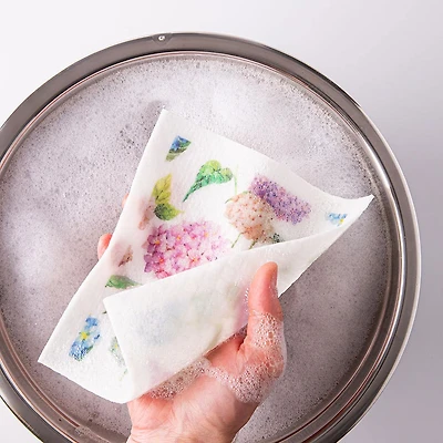 Harman 'Hydrangea' Reusable Sponge Cloth - Set of 10