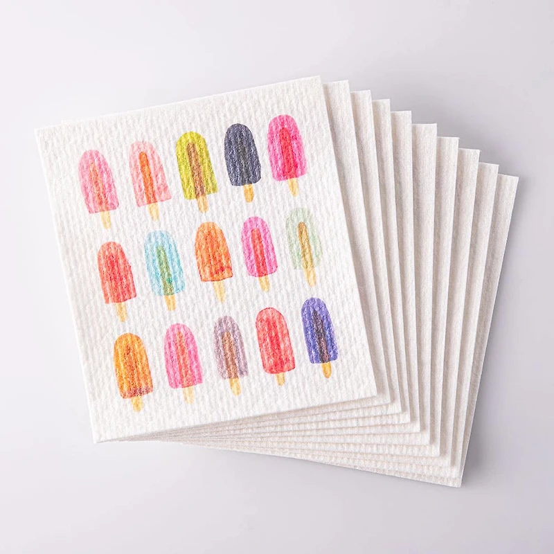 Harman 'Popsicles' Reusable Sponge Cloth - Set of 10