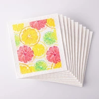 Harman 'Citrus' Reusable Sponge Cloth - Set of 10