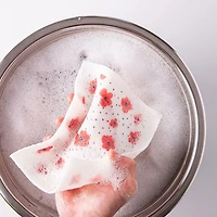 Harman 'Polka Dot Flowers' Reusable Sponge Cloth - Set of 10